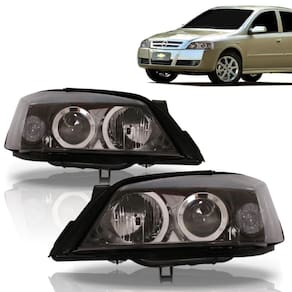 Farol astra 2003 a 2012 mascara negra fume