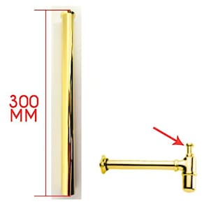 Tubo de Entrada Dourado Deca 30cm Antigo - 4204154