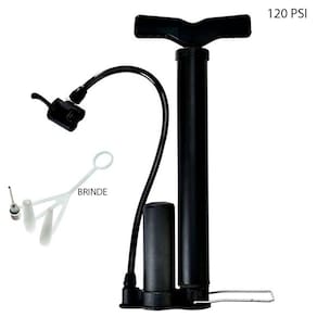 Bomba de ar manual encher pneus carro moto bicicleta 120psi