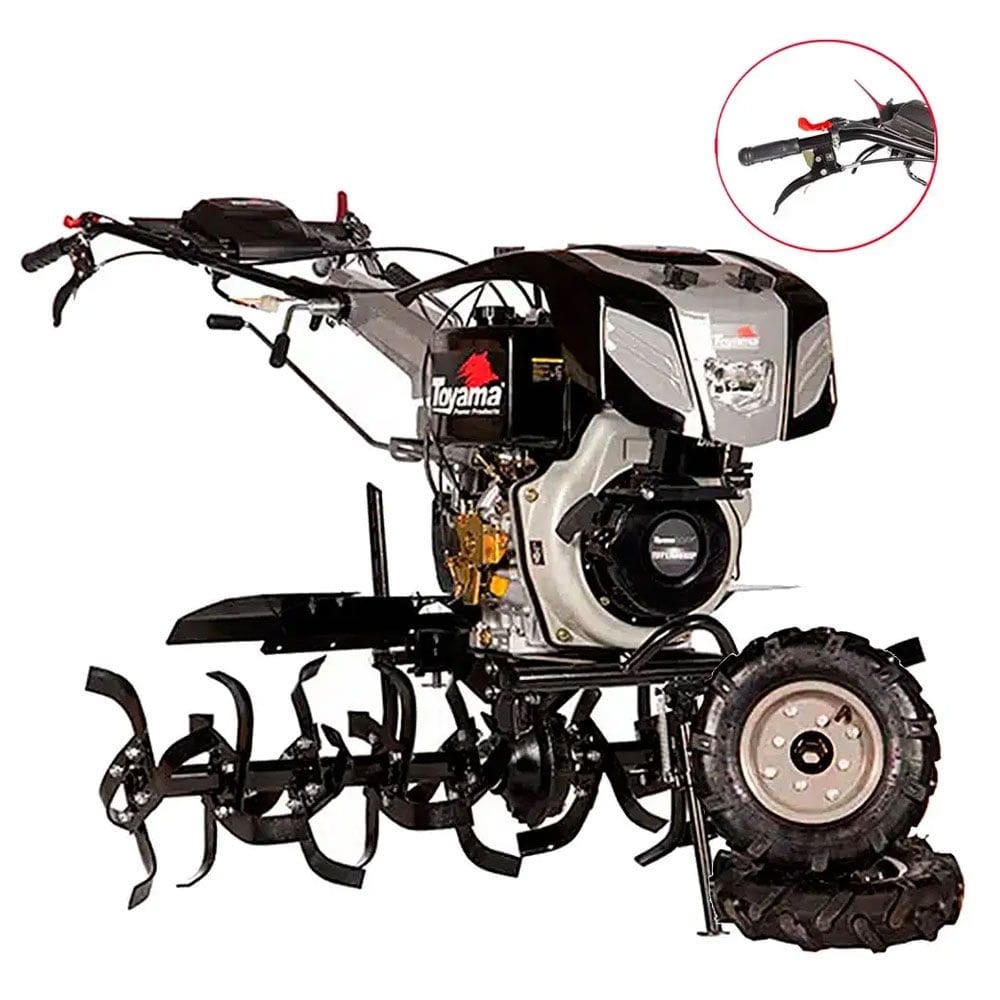 Motocultivador Diesel 11 Hp Partida Elétrica Completo Tdt135re8-xp 704-012 Toyama