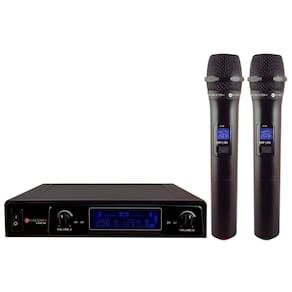 Microfone sem fio duplo kadosh kdsw-302m