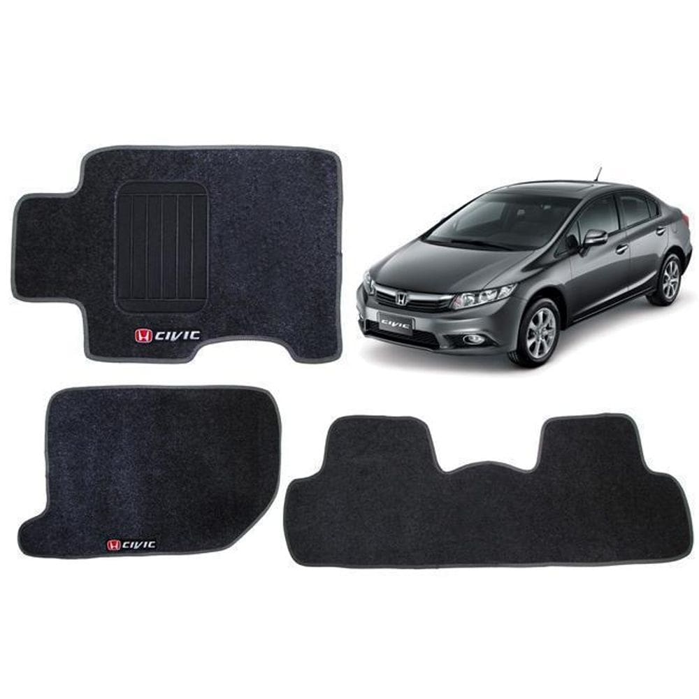 Tapete automotivo carpete forração honda new civic