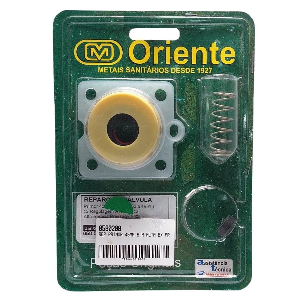 Reparo Válvula Oriente Primor 45mmm Alta e Baixa Pressão - 580208