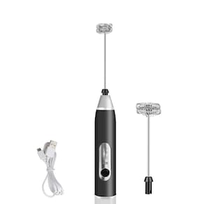 Mini Mixer Batedor Elétrico Bebidas E Ovos Portátil Preto