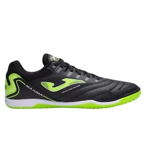 Chuteira Joma Maxima Futsal Preto e Verde-Masculino