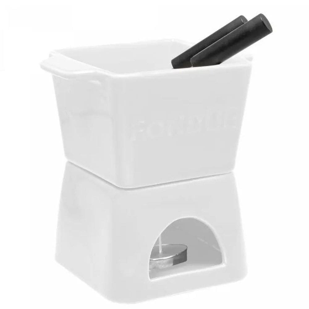 Aparelho Fondue 6PÇ P/2 Pessoas Quadratto Branco 18025 Wolff