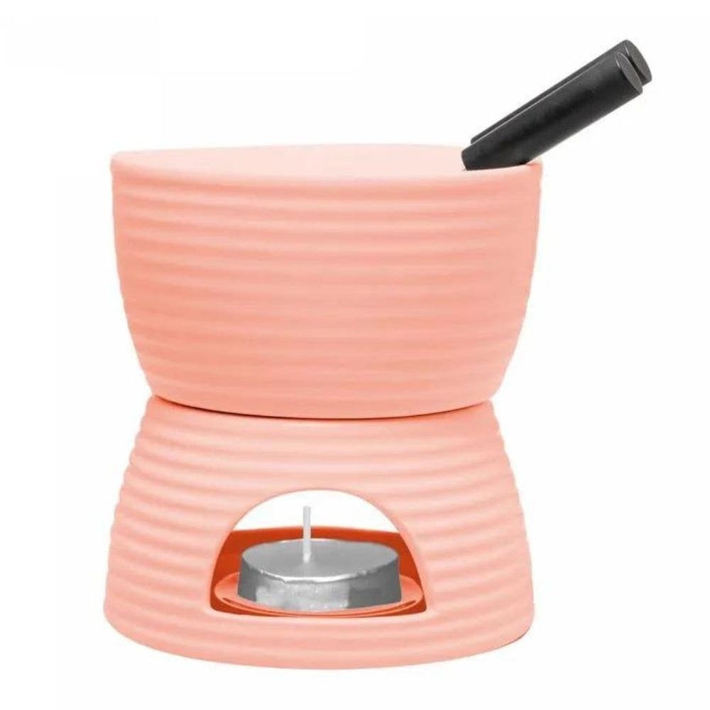 Aparelho de Fondue 6PC Duas Pessoas Lines 18023 Rosa Wolff
