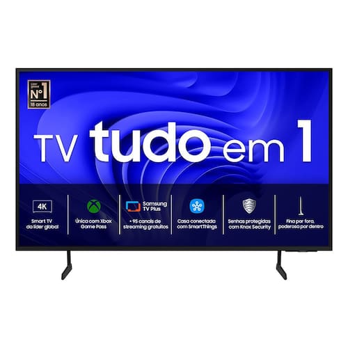 imagem-Samsung Smart TV 60" UHD 4K 60DU7700 2024, Processador Crystal 4K, Gaming Hub, AI Energy Mode, Controle SolarCell, Alexa built in
