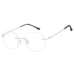 Óculos  feminino dourado sem aro isabeladias 685