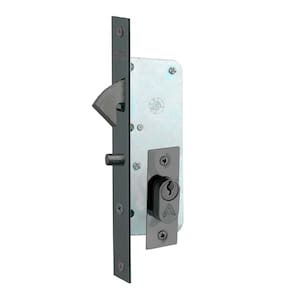 fechadura porta de correr 24mm preto fosco alianca
