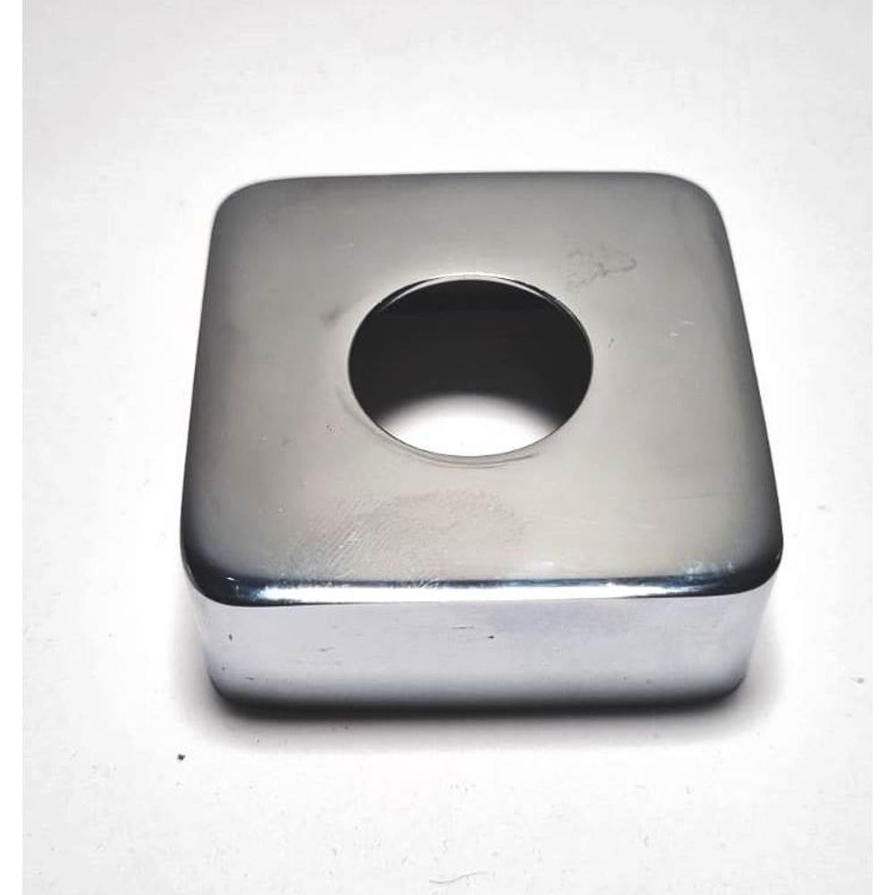 Canopla Quadrada Cromada reforçada  60x60X23mm - 081330A
