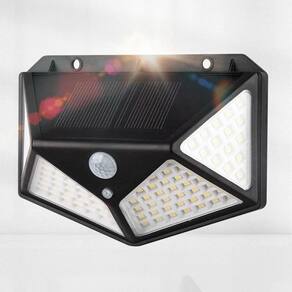 Luz Solar Área Externa Sensor Presença Sem Fio Top