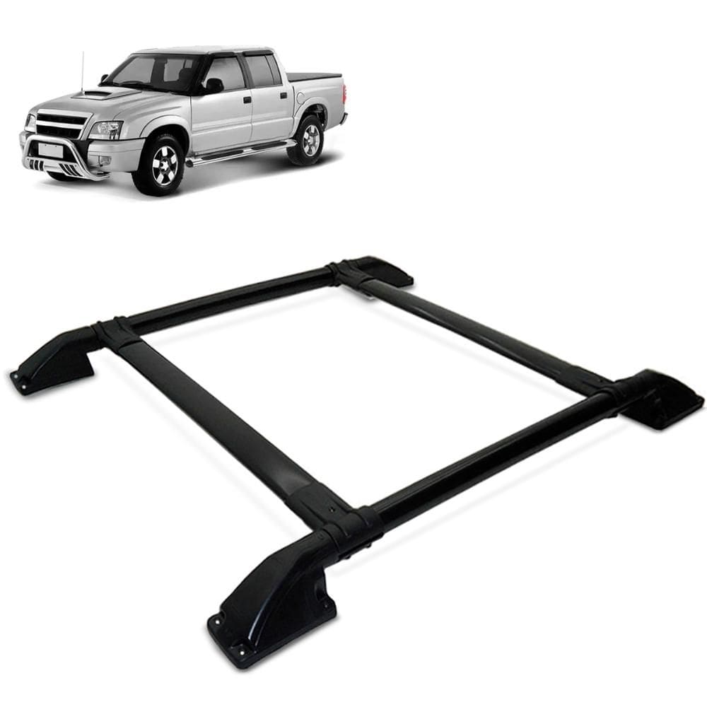 Rack Bagageiro Teto S10 1995 a 2011 Tubolar Preto