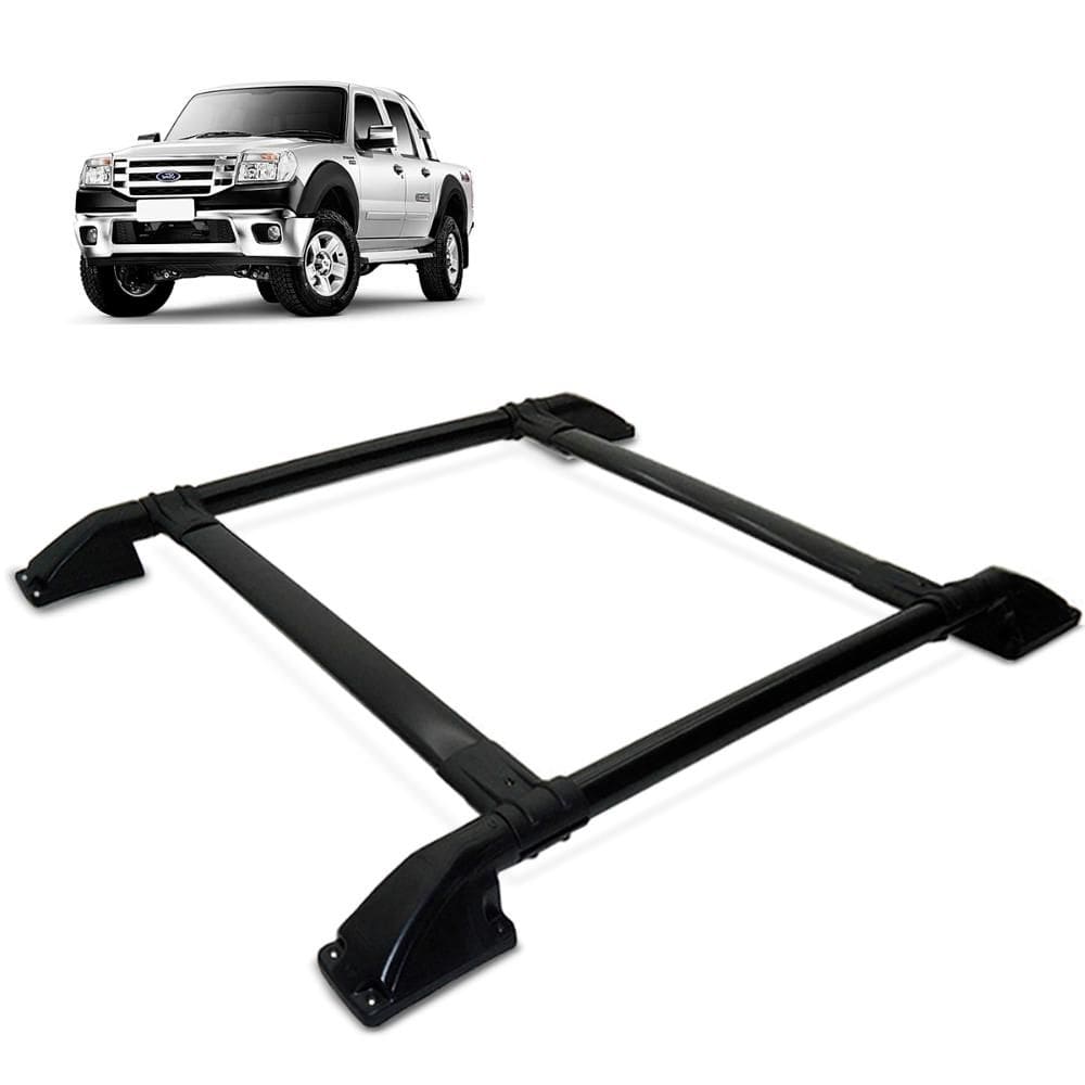 Rack Bagageiro Teto Ranger 1998 a 2012 Tubolar Preto