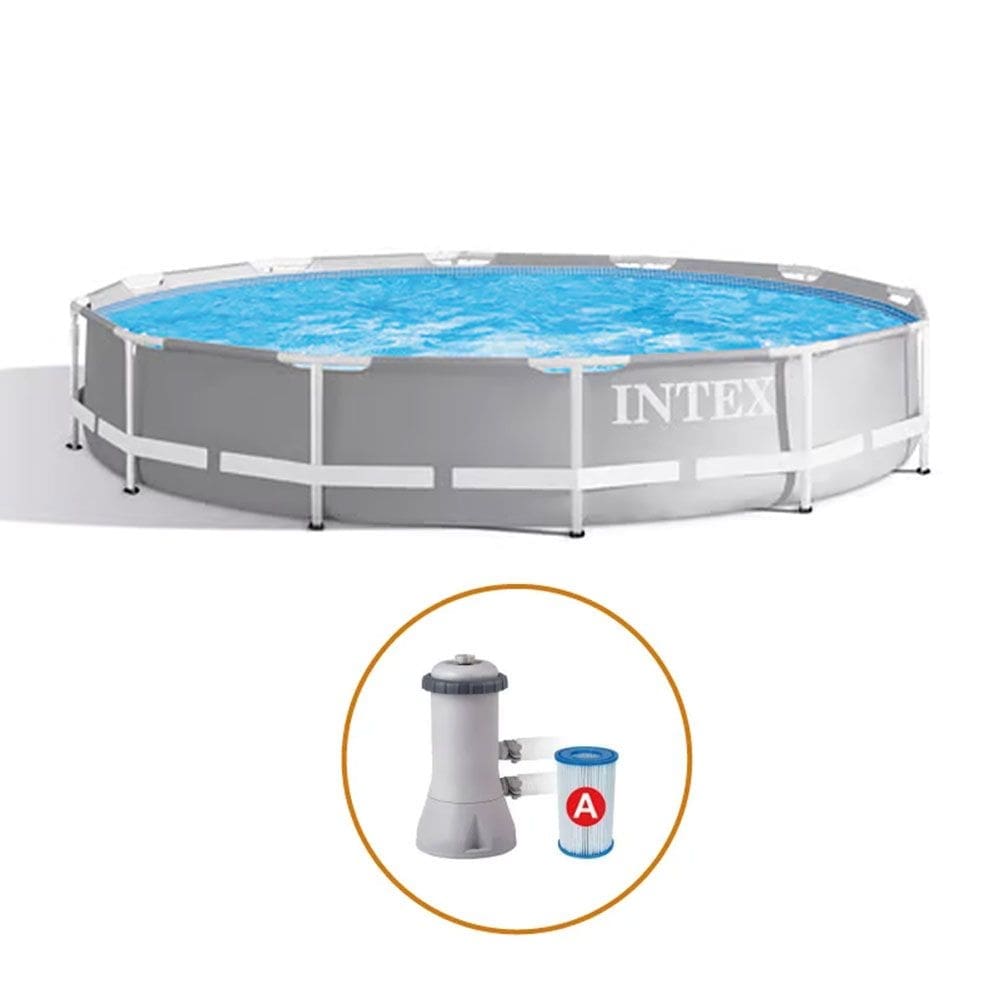 Piscina Intex 6.503 Litros Prism Estrutural Armação Bomba Filtrante