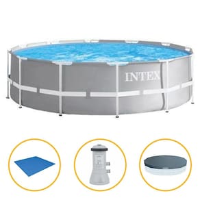 Piscina Intex 6.503 Litros Estrutural Prism Armação com Filtro Capa e Forro
