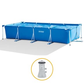Piscina Estrutural Retangular 7.127 Litros com Filtro Intex