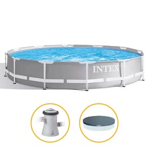 Piscina Estrutural 6.503 Litros Armação Prism + Capa + Filtro - Intex