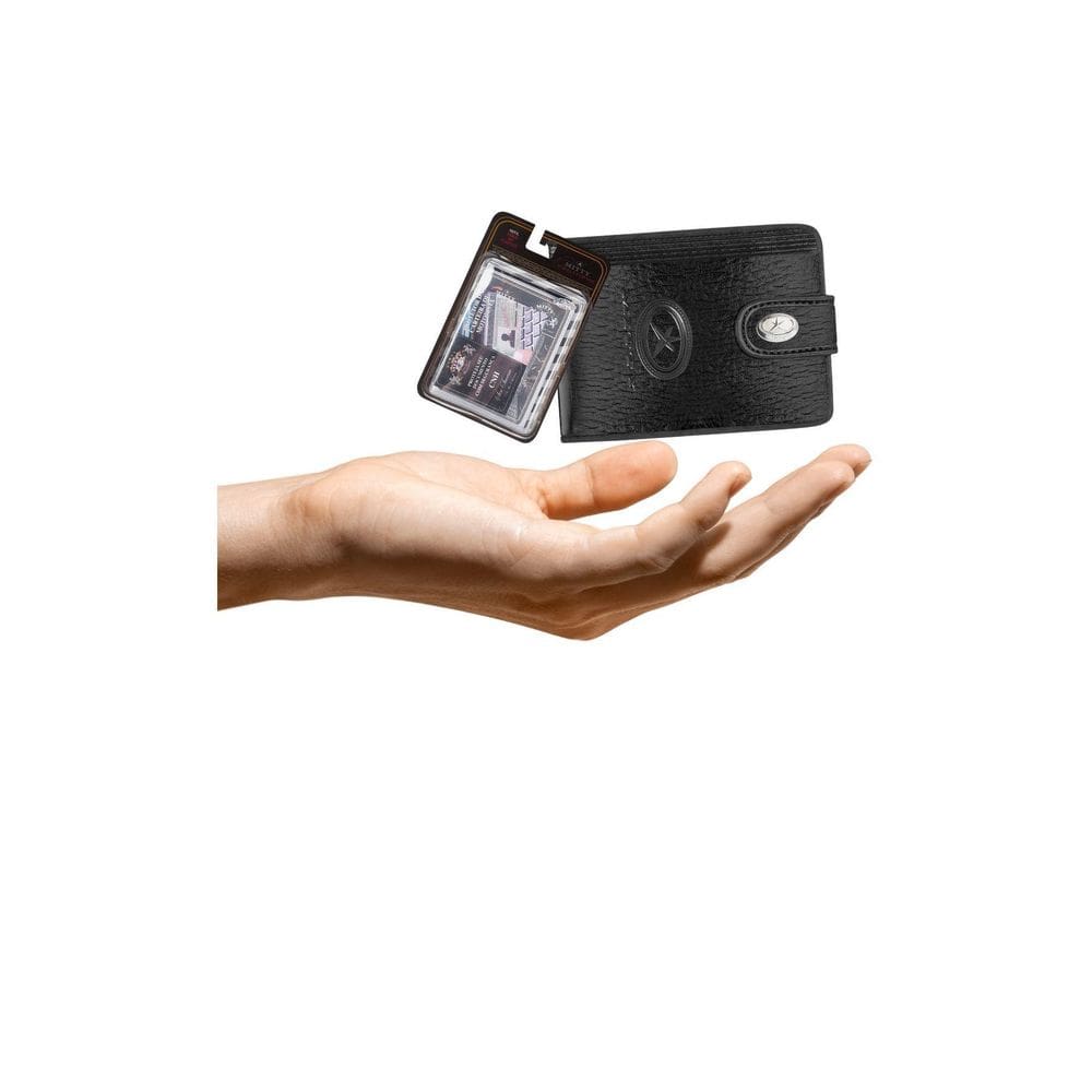 Kit Carteira Pequena Mitty Couro Refil Mitty M0F Plm0 Preto