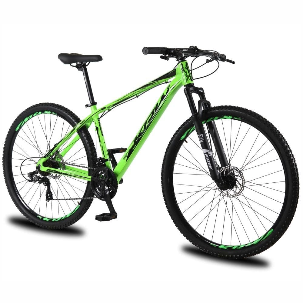 Bicicleta Aro 29 Krw Alumínio 24 Velocidades Freio a Disco Suspensão dianteiraMountainBike KR1