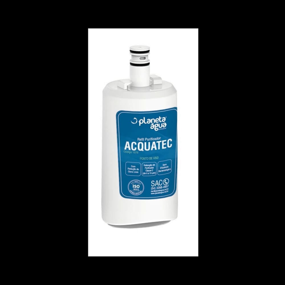 Refil Filtro Acquatec Purificadores Esmaltec Purágua Acqua 7 - 1076A