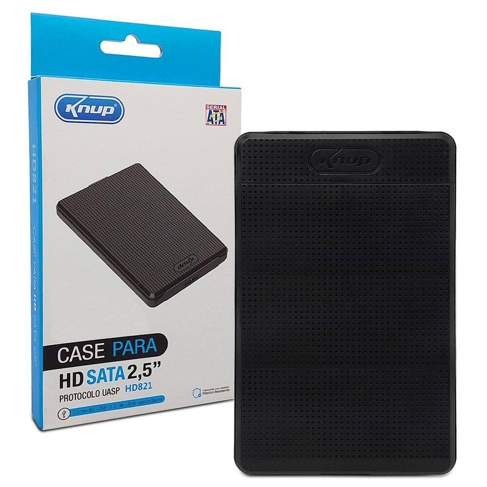 Gaveta Para Hd 2.5 Knup, Usb 3.0, Preto - Kp-Hd821
