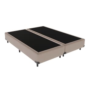 Base Box Bege Queen 158cm Madeira KazaMix