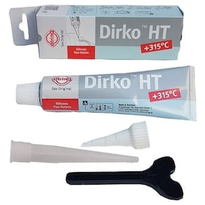 Cola silicone cinza grey motor alta temperatura dirko elring