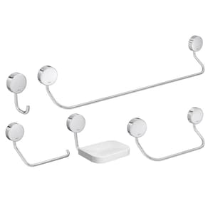 Kit Acessórios Deca Net Cabide Papeleira Porta Toalha Saboneteira - 2000C01