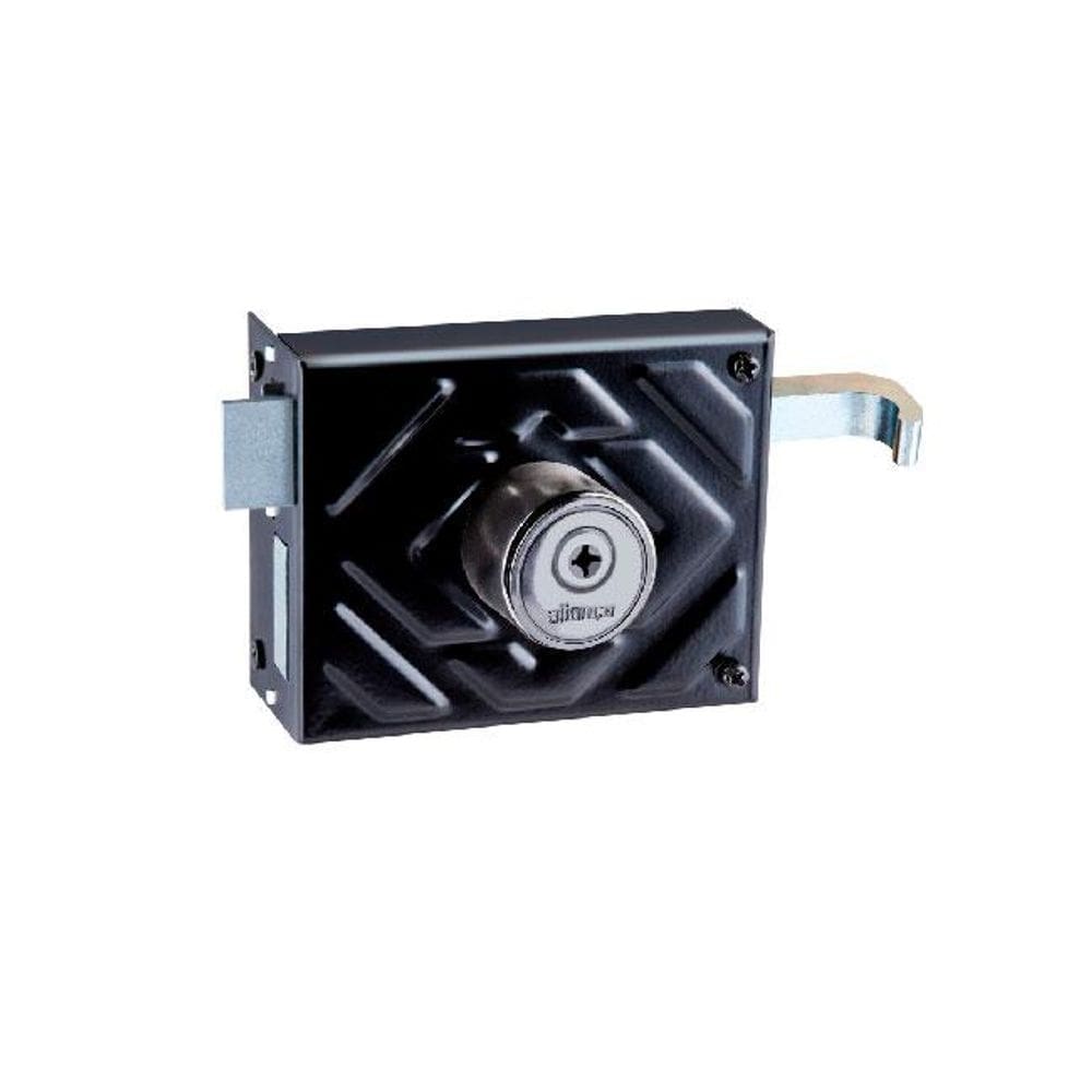 fechadura para portao f1510 tetra preto fosco alianca