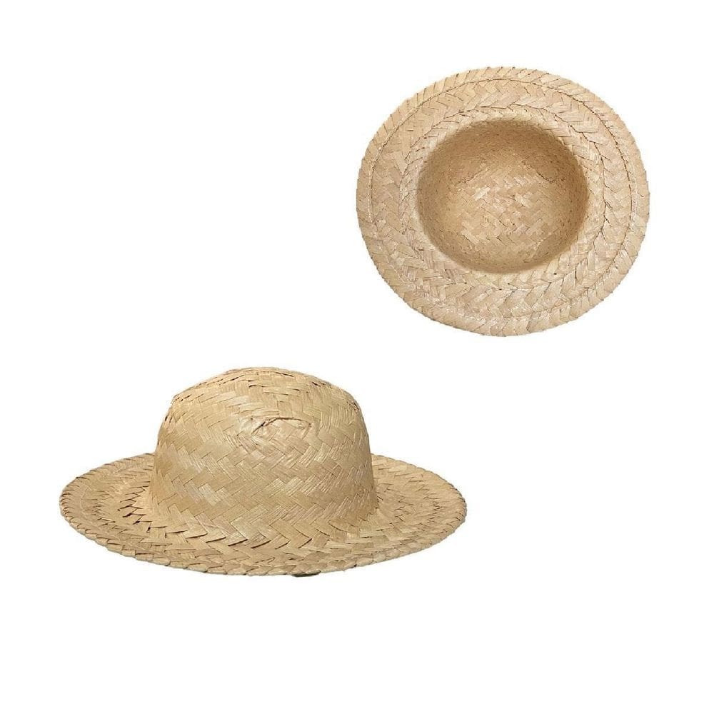 Chápeu De Palha Boneca Miniatura Mini Chapéu Tiara -5 Un