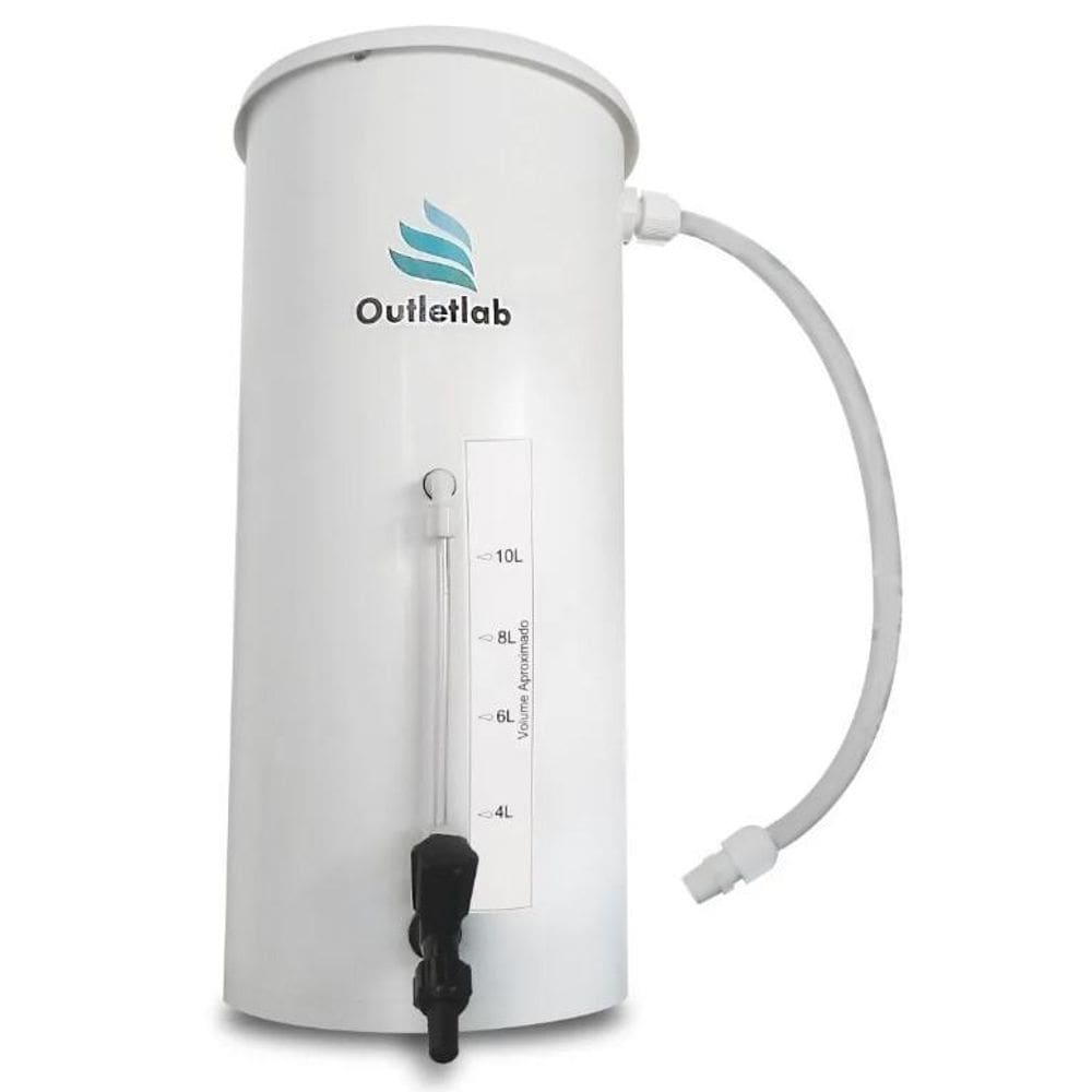 Deionizador de água de 50l/h com capacidade para 10 litros