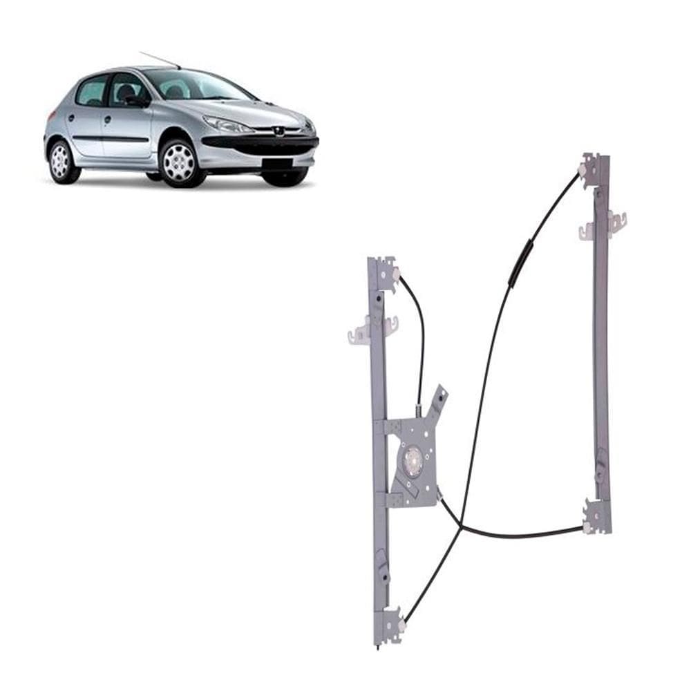 Maquina vidro porta 207 2009 a 2014 2p 206 dir p/motor orig