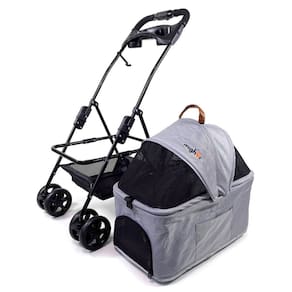 Carrinho de passeio com berço removível para Pet, animal de estimação, cachorro, cão, gato de pequeno porte até 15 Kg