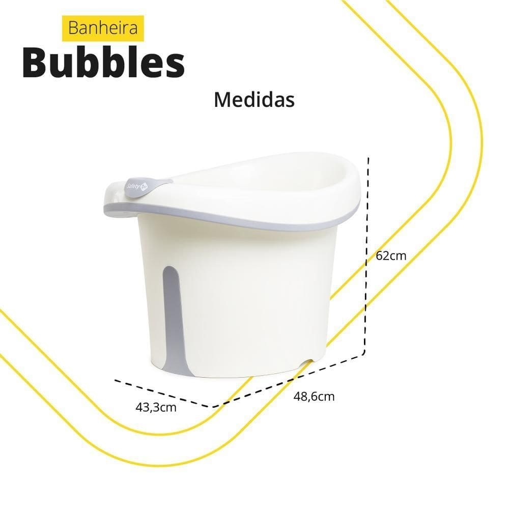 Banheira Bubbles Safety 1st - Grey