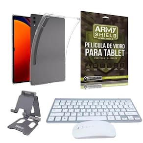 Kit Capa Antishock Para Galaxy Tab S9 Plus 12.4