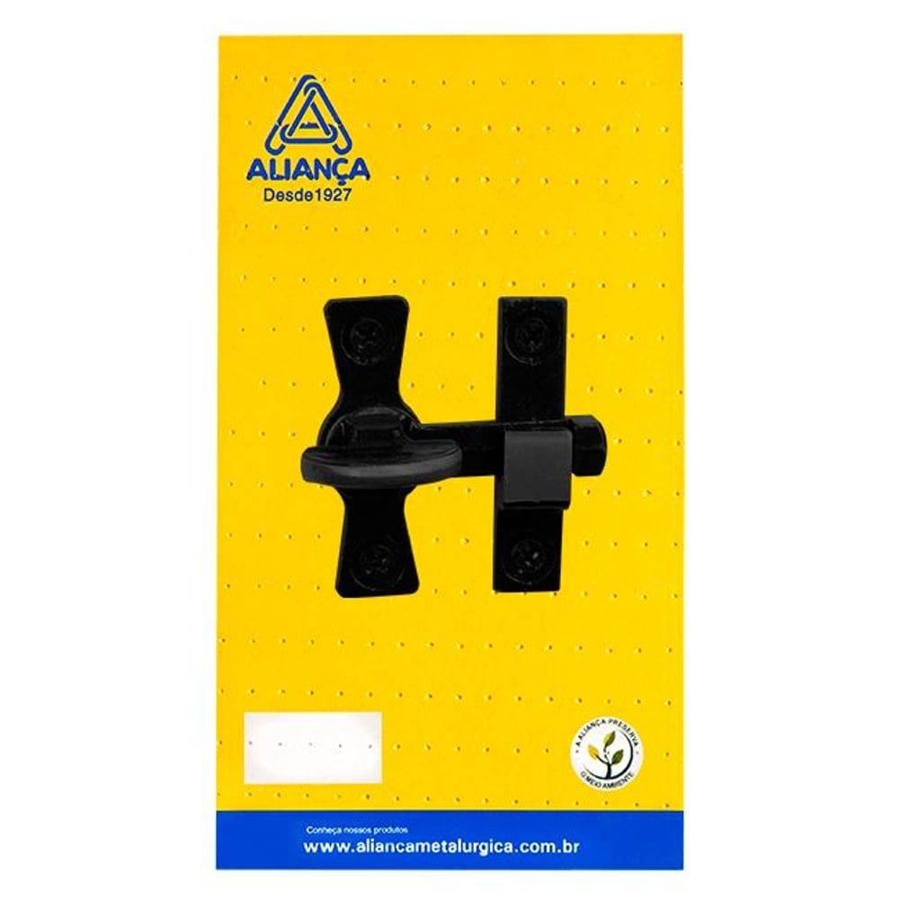 cartela tranqueta bico virado zamac preto fosco alianca