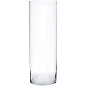 Vaso Vidro Cilindro Grande Comprido 50x20 Cm Transparente