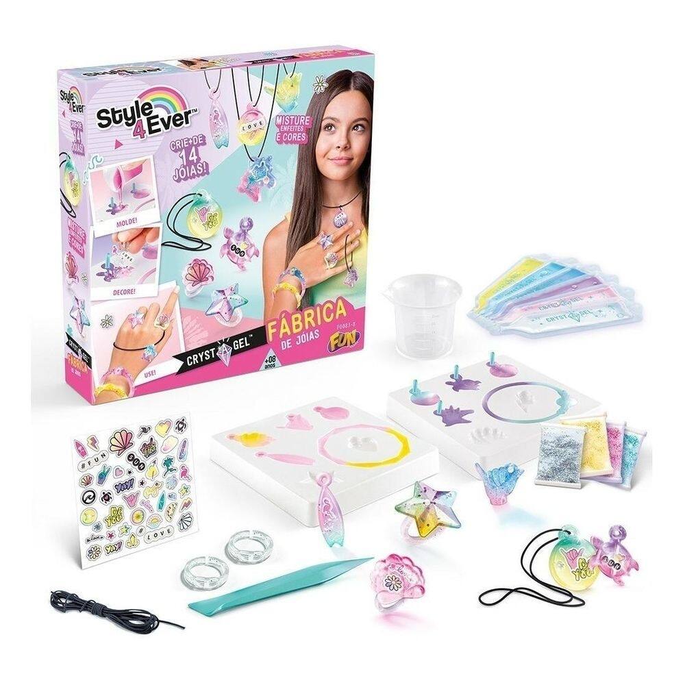 Fábrica Jóias Pulseiras Cristal Gel Style 4 Ever Fun F00838