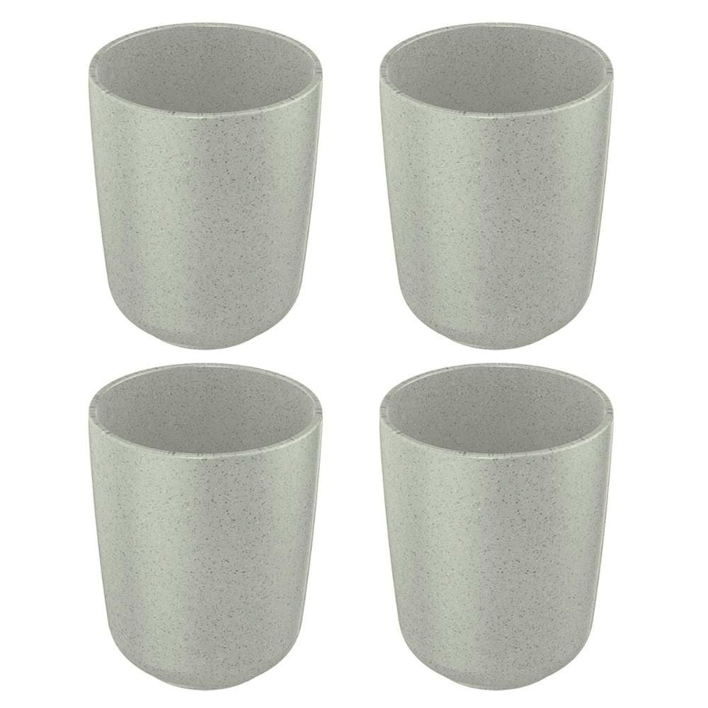 4x Porta Escova de Dente Banheiro de Ceramica OU Osaka Cinza