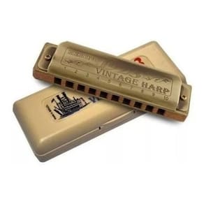 Gaita de boca harmônica hering vintage harp 1020c dó