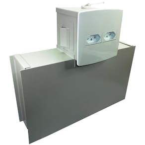Cofre tomada grande com gaveta interna e fundo  20x35cm
