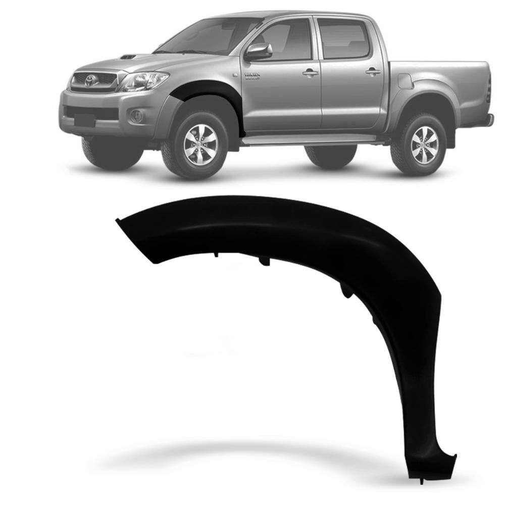 Alargador Paralamas Hilux 2005 a 2011 Diant Esquerdo Preto