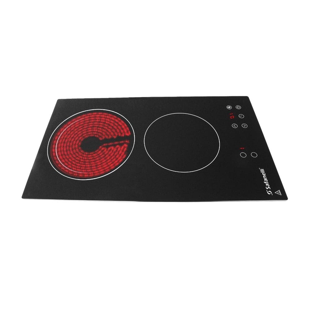 Fogão cooktop elétrico 2 bocas safanelli touch vitrocerâmico
