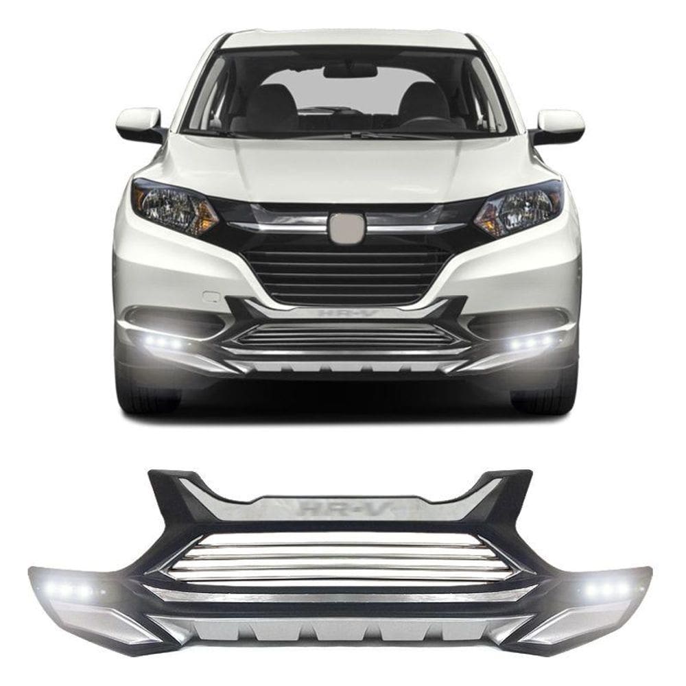 Overbumper Hrv 2015 a 2018 Protetor Frontal Com LED