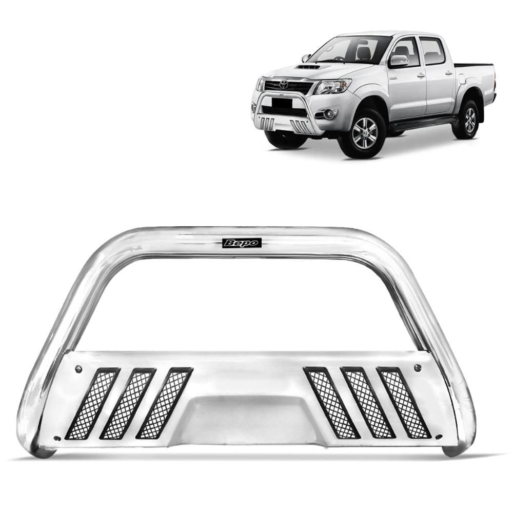 Parachoque de Impulsão Hilux 2005 a 2015 Cromado Com Grade