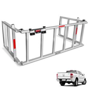 Extensor De Caçamba Ranger 2013 a 2023 Rampa Prata Reforçado 350kg