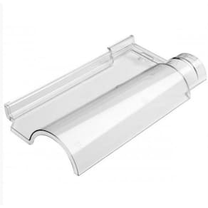 Telha plástica portuguesa transparente prismalux - cx 15un