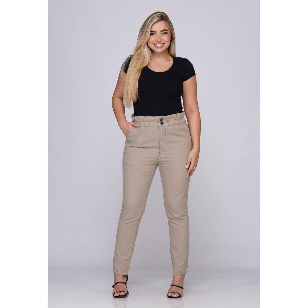 Calca Feminina 7921 Clochard Bege [F075]