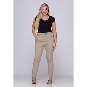 Calca Feminina 7921 Clochard Bege [F075]